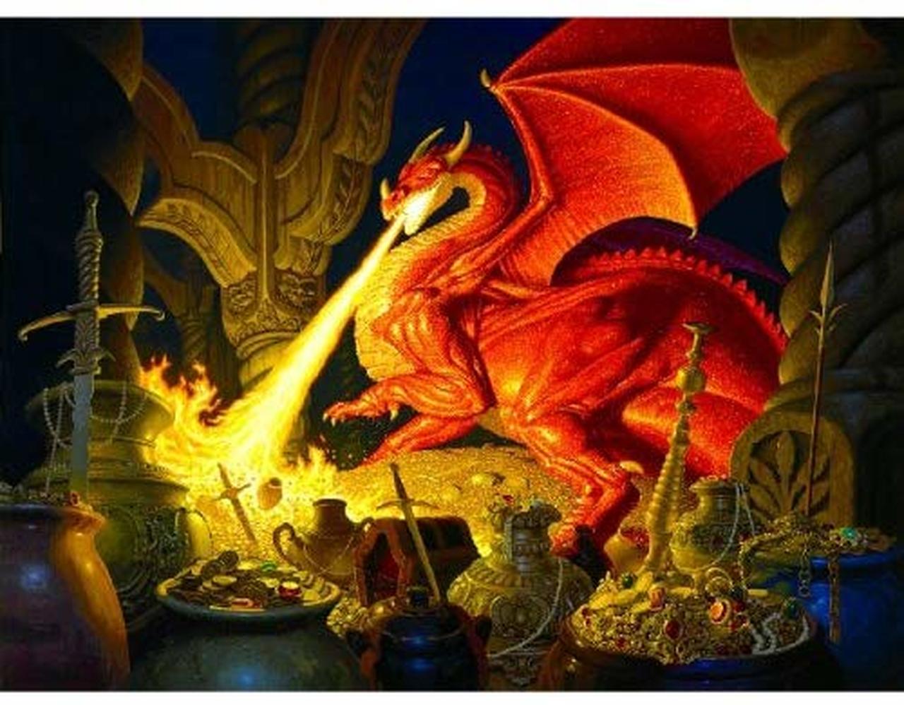 Smaug Dragon Puzzle by Sunsout