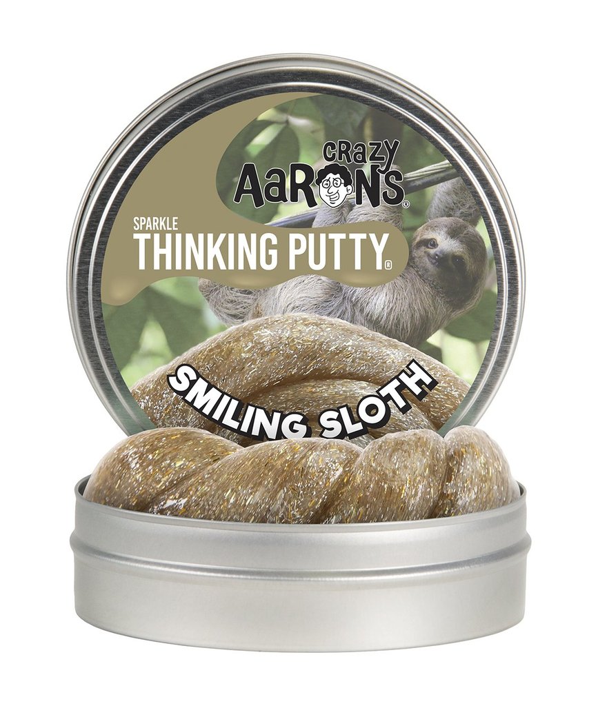 Smiling Sloth Thinking Putty Sparkle Series by Crazy Aarons