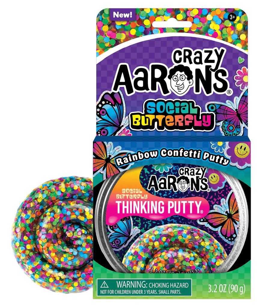 Social Butterfly Thinking Putty - Trendsetters Series-by-Crazy Aaron's Putty World