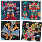 Space Battle Sticker Mosaics by Djeco 1