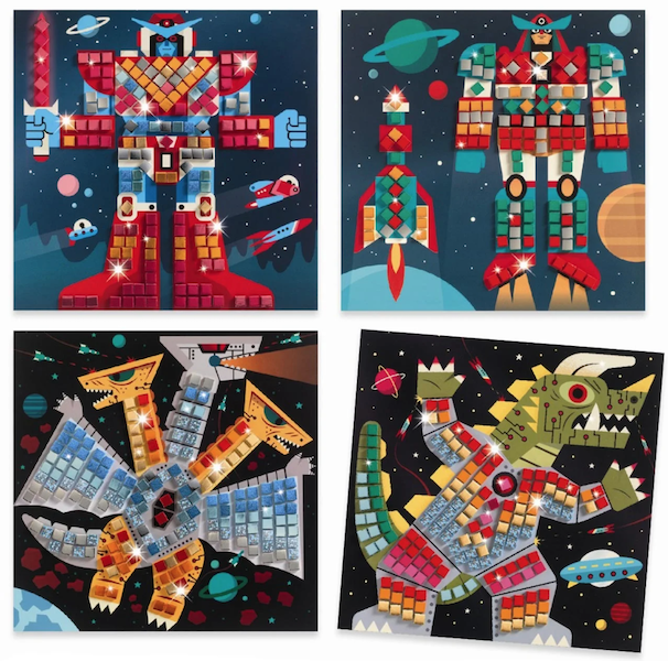 Space Battle Sticker Mosaics by Djeco 1