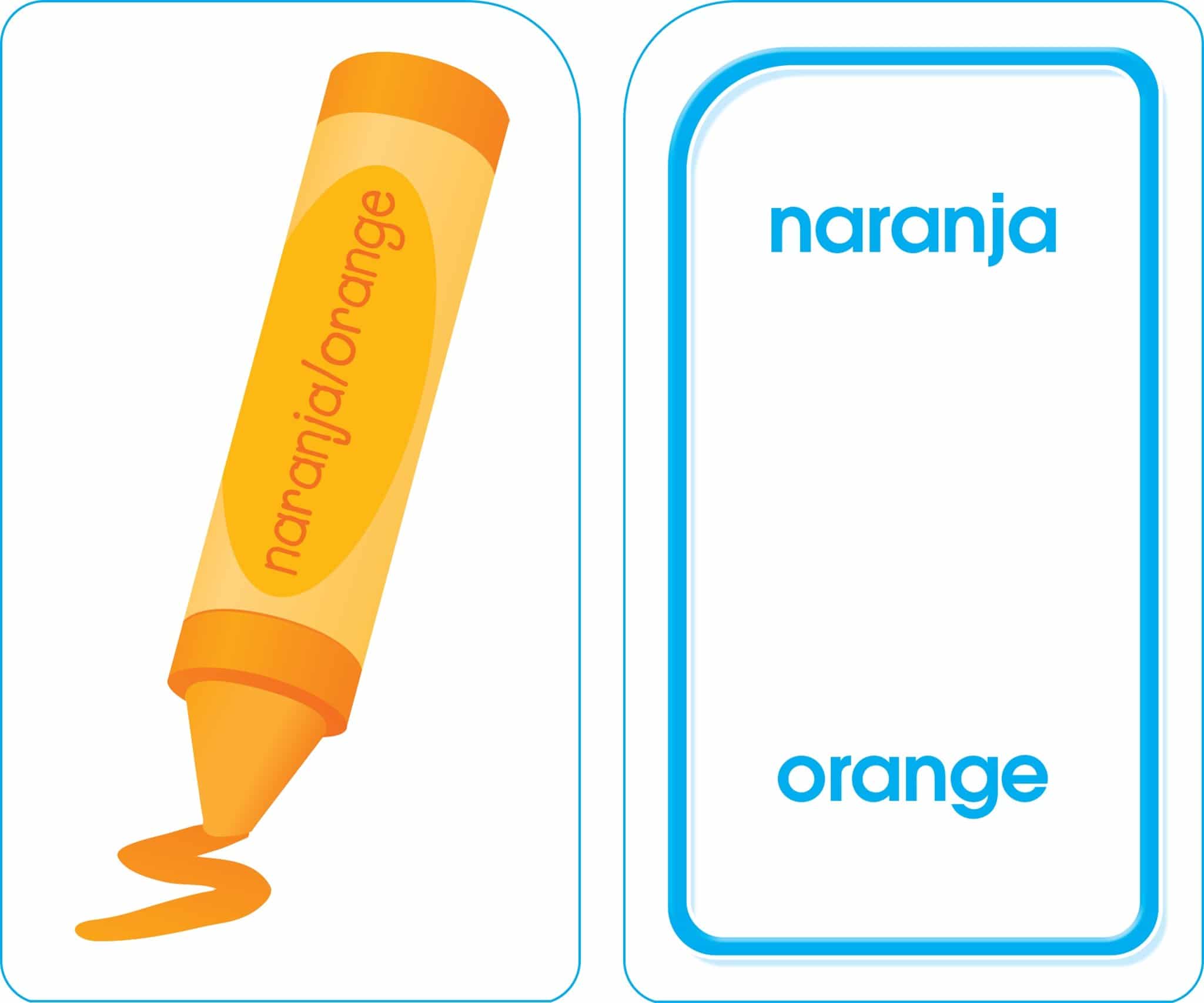 Spanish English Colors Shapes More Flash Cards by School Zone 2