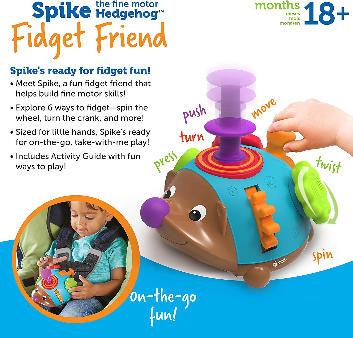 Spike the Fine Motor Hedgehog Fidget Friend by Learning Resources 4