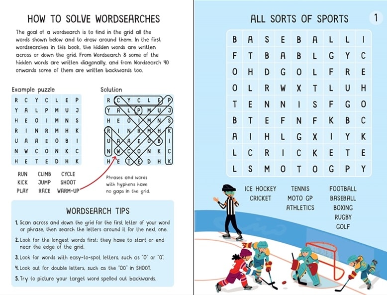 Sports Wordsearches by Usborne 1