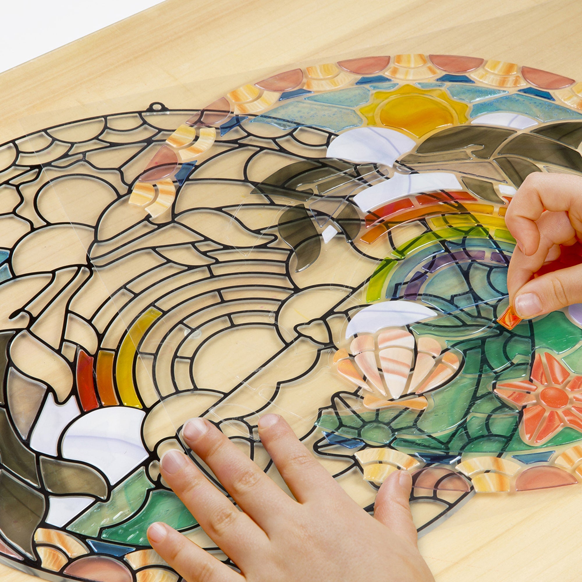 Stained Glass Made Easy Dolphins by Melissa Doug 3