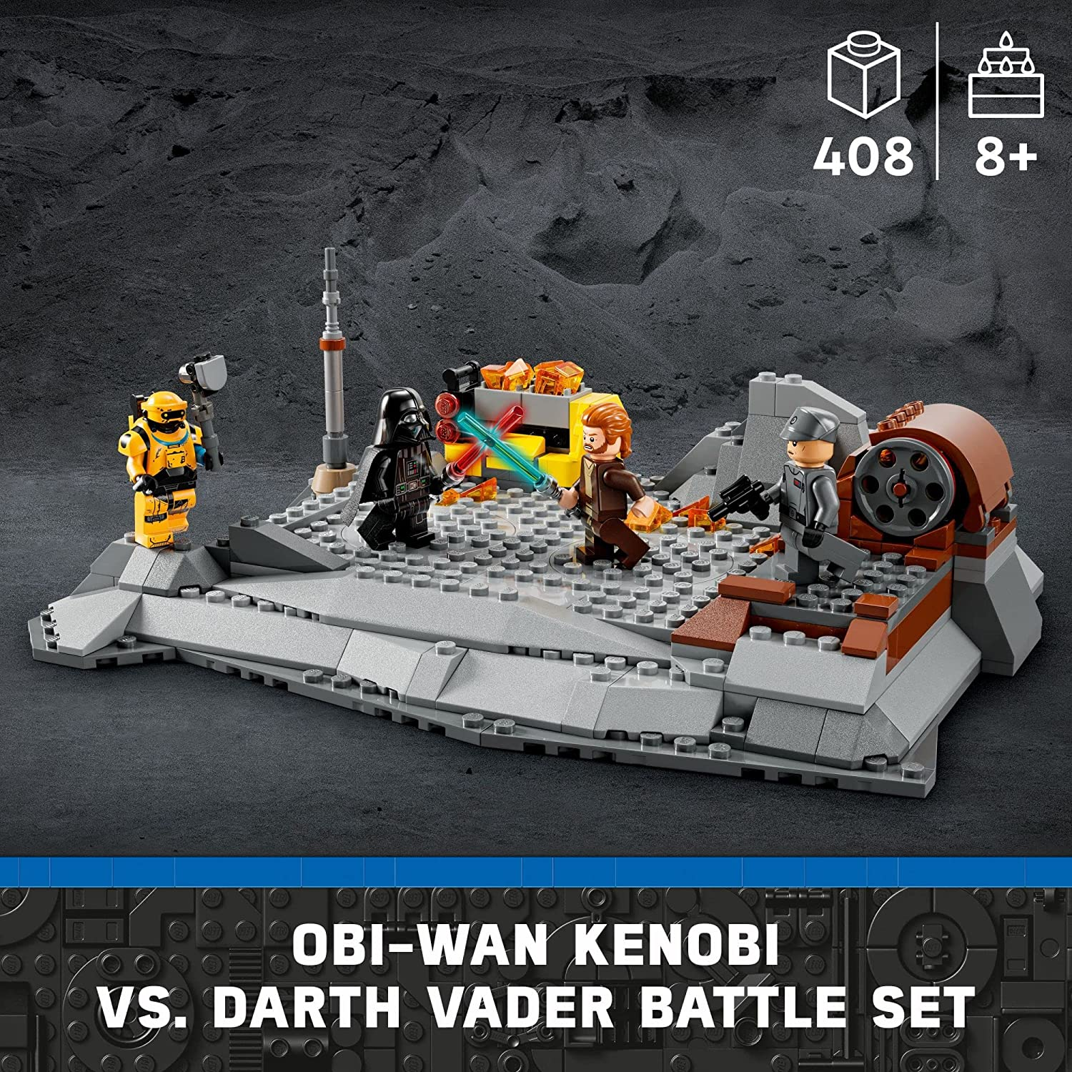 Star Wars OBI Wan Kenobi vs. Darth Vader by Lego 1