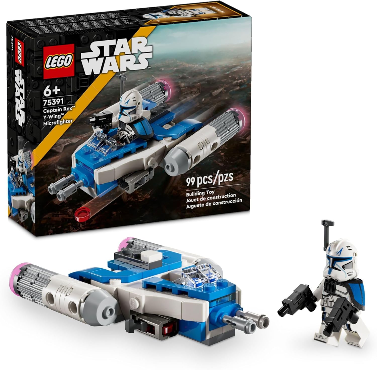 Star Wars: The Clone Wars Captain Rex Y-Wing Microfighter-by-Lego