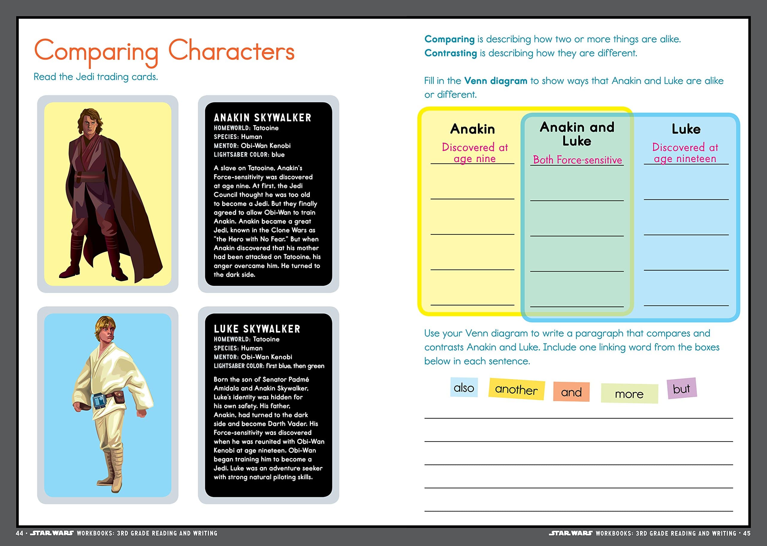 Star Wars Workbook 3rd Grade Reading and Writing by Workman 4