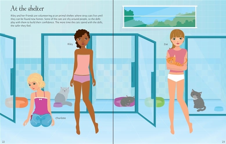 Sticker Dolly Dressing Cats and Kittens by Usborne 2