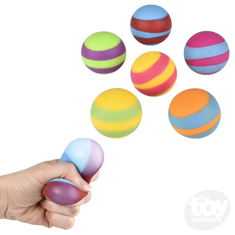 Stiped Gummi Ball 2.5 by The Toy Network