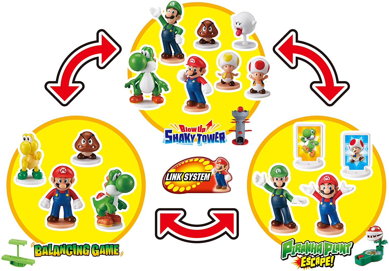 Super Mario Blow Up Shaky Tower Balancing Game by Epoch Everlasting Play 3