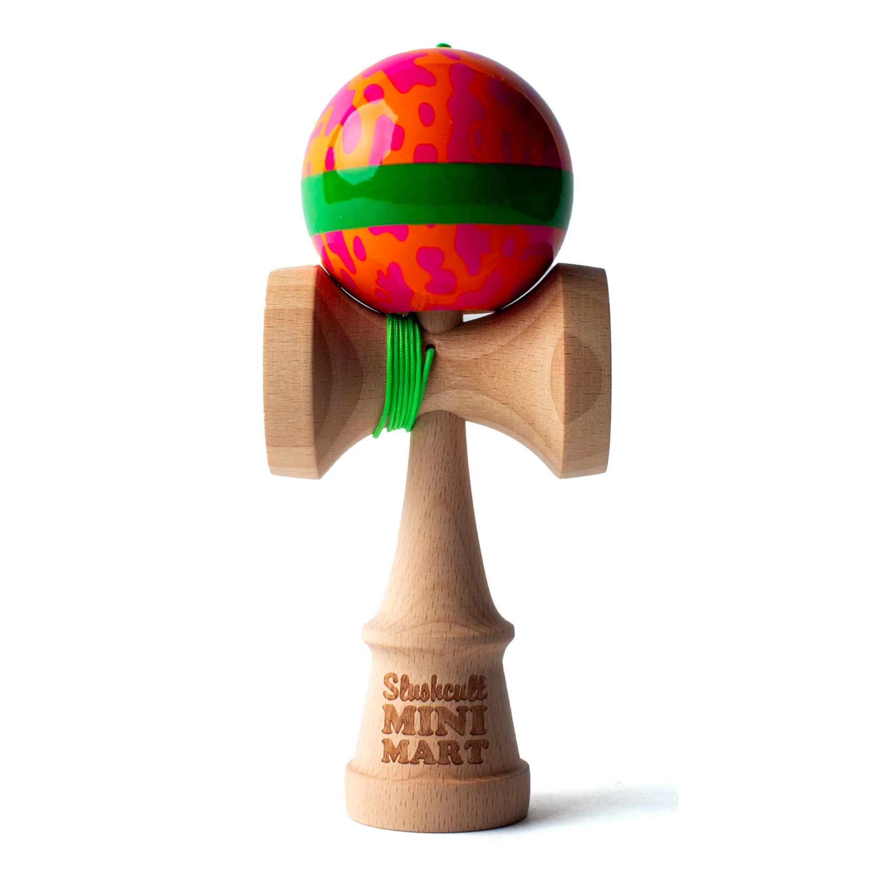 Sweets Slushcult Mini Kendama - Green Stripe-by-Sweets Kendamas