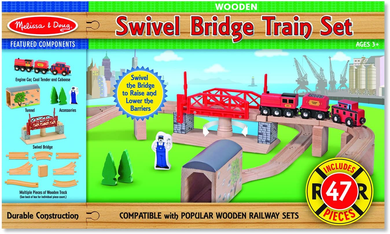Swivel Bridge Train Set by Melissa Doug