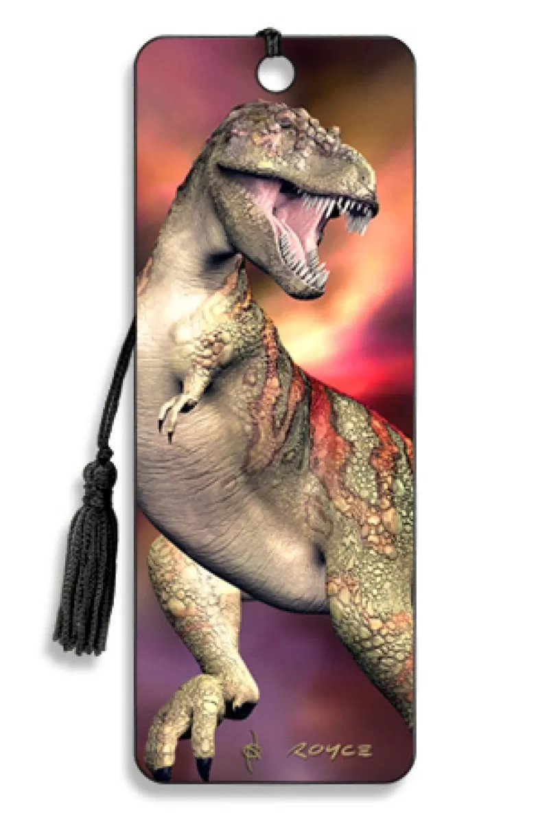 T Rex Bookmark by Artgame