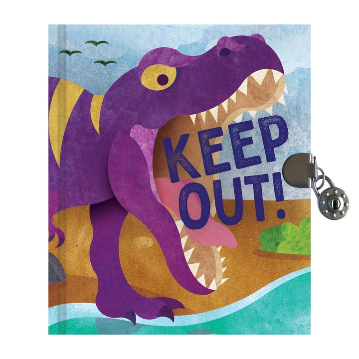 T Rex Dinosaur Locked Diary by Mudpuppy