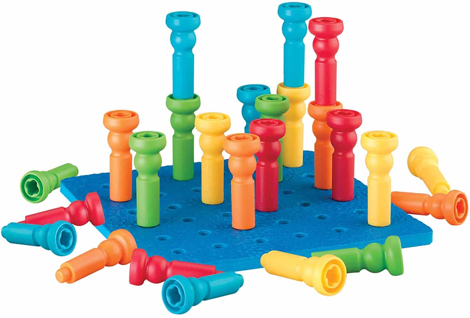 Tall Stackers Pegs Pegboard by Lauri 1