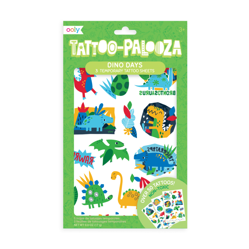 Tattoo Palooza Temporary Tattoos Dino Days by ooly