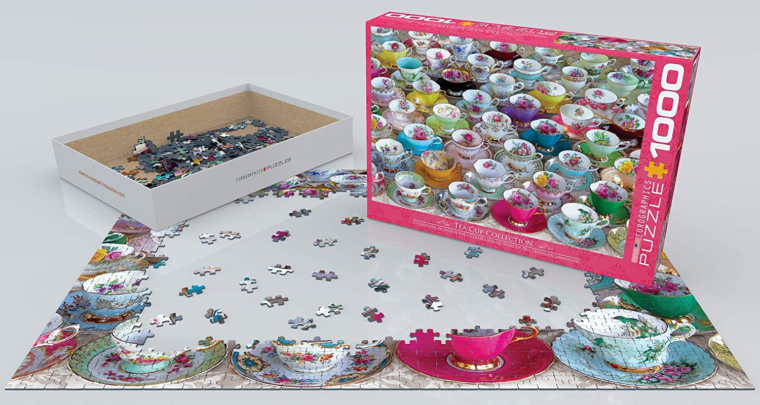 Tea Cups 1000pc Puzzle by Eurographics 2