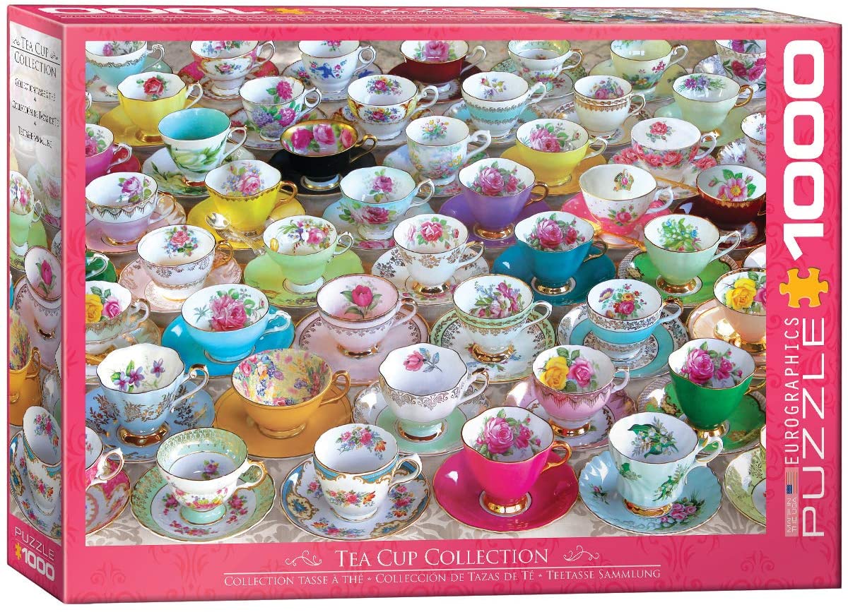 Tea Cups 1000pc Puzzle by Eurographics