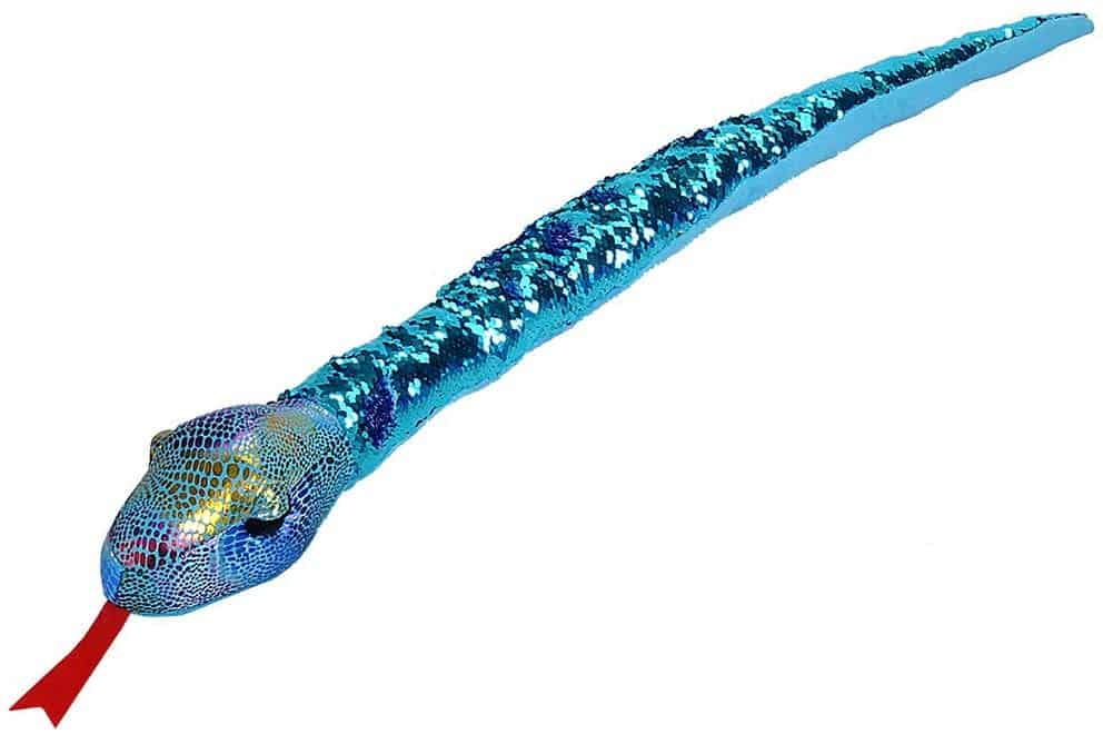 Teal Sequin Snake 54 by Wild Republic