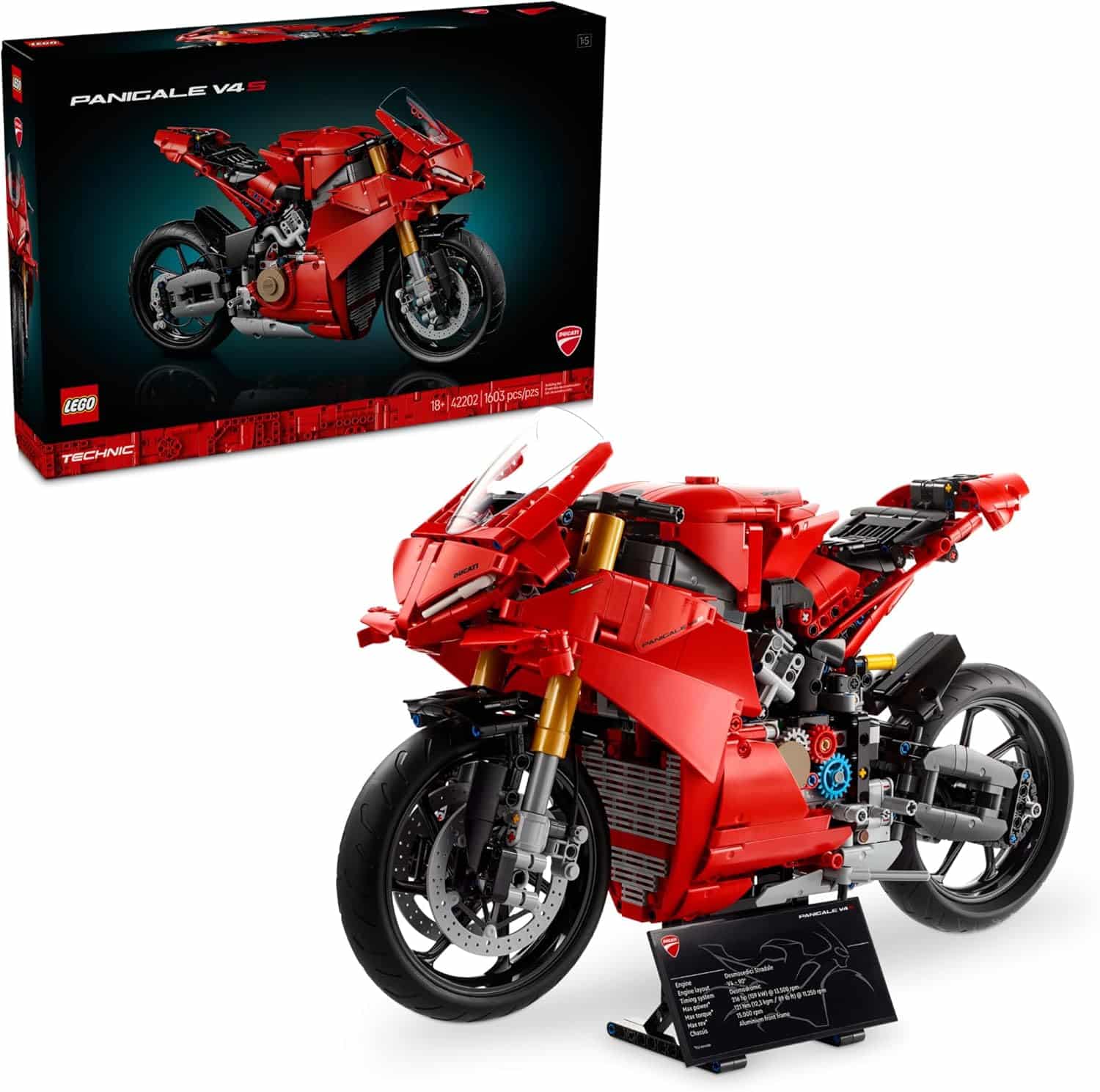 Technic Ducati Panigale V4 S Motorcycle-by-Lego