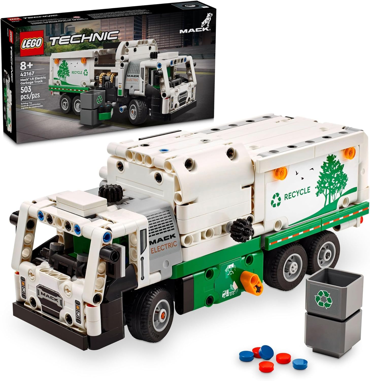 Technic Mack LR Electric Garbage Truck-by-Lego