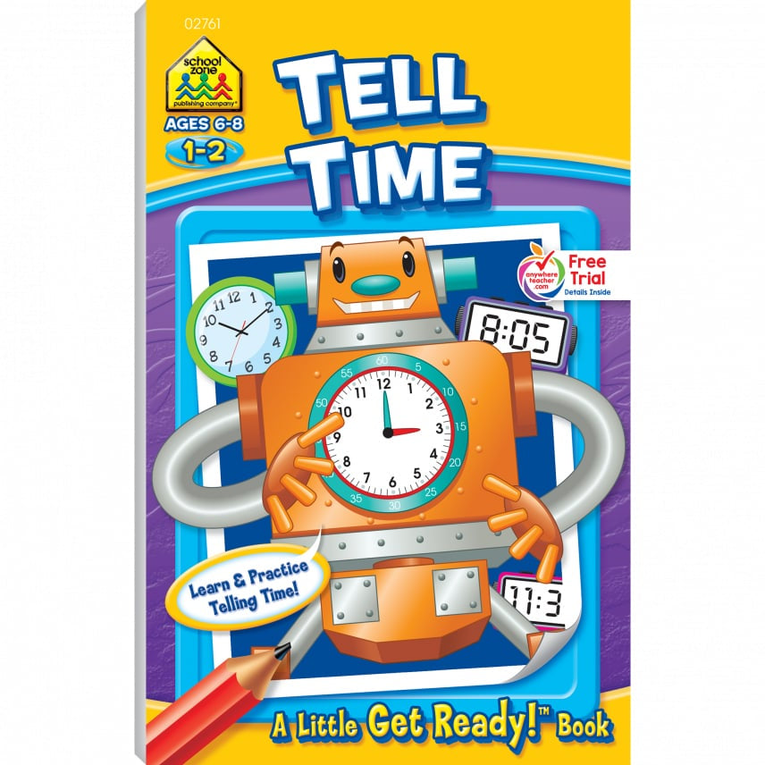 Tell Time Workbook by School Zone