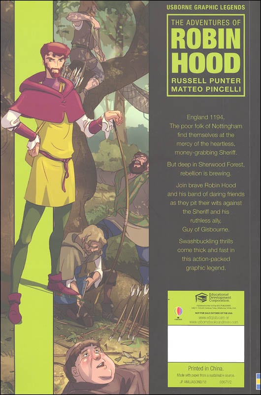 The Adventures of Robin Hood A Graphic Novel by Usborne 1