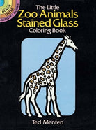 The Little Zoo Animals Stained Glass Coloring Book by Dover Publications