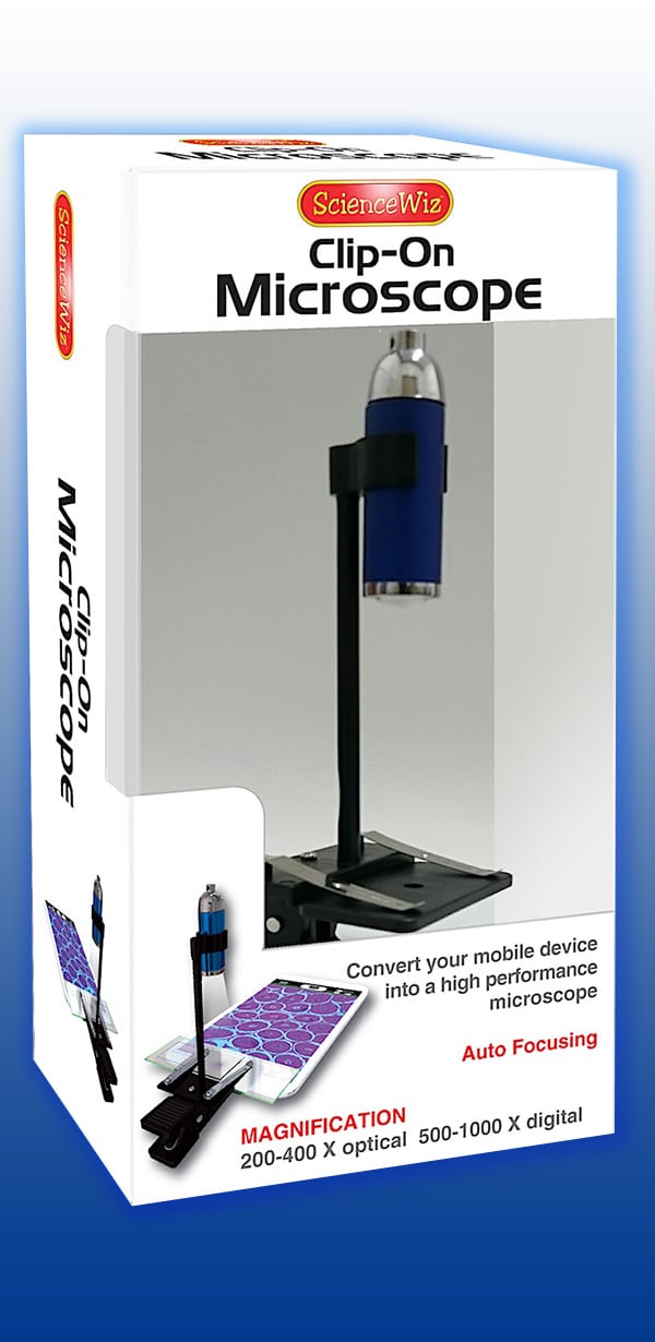 The ScienceWiz Clip On Microscope by ScienceWiz