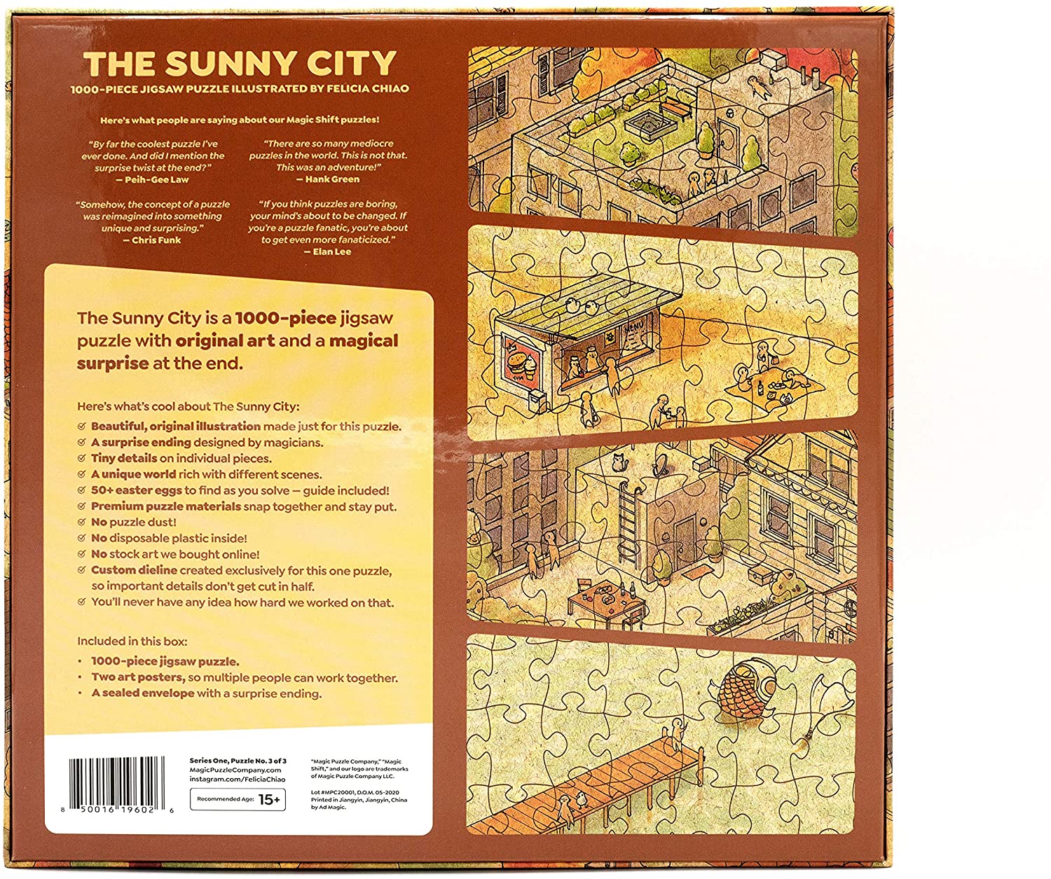 The Sunny City 1000pc Magic Puzzle by Magic Puzzle Company 3