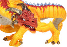 Three Headed Fire Dragon Figure by Safari 3