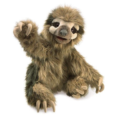 Three Toed Sloth Hand Puppet by Folkmanis