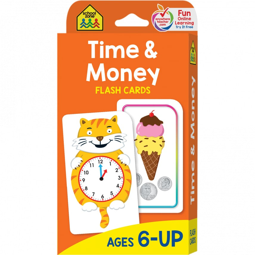 Time Money Flash Cards by School Zone