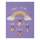 Today I Can Be Magical Kind Brilliant and Unique Carded Charm Set by Great Pretenders