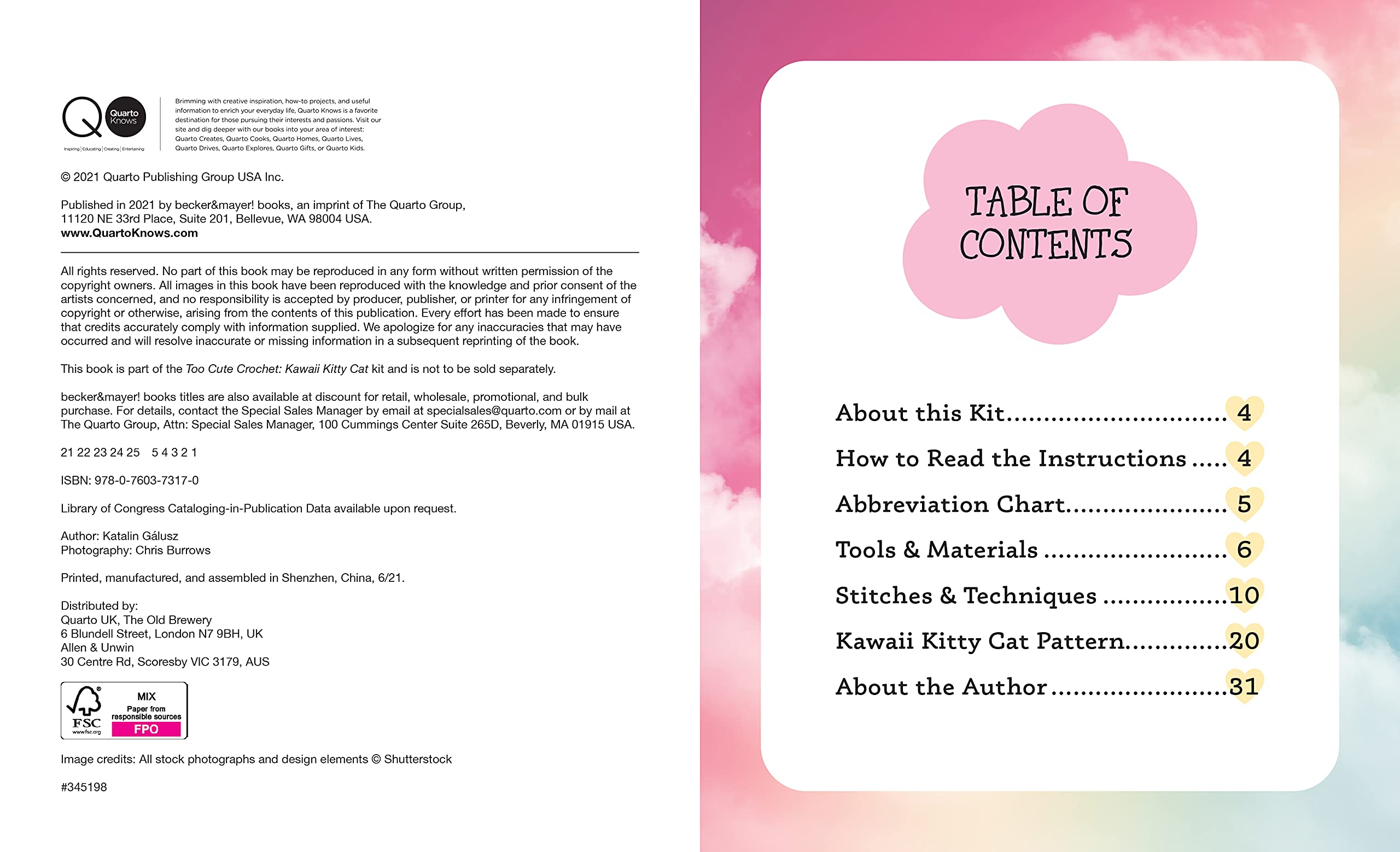 Too Cute Crochet Kawaii Kitty Cat by Quarto Publishing 1