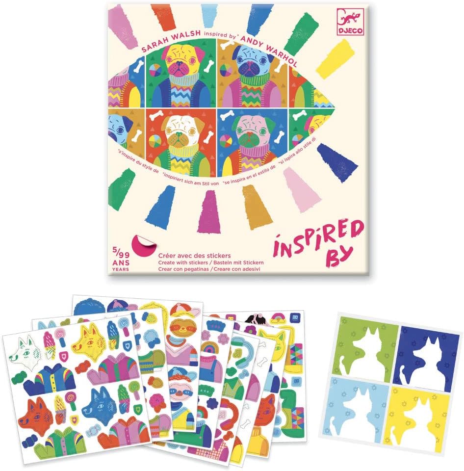 Totally Pop Sticker Collage Craft Kit-by-Djeco