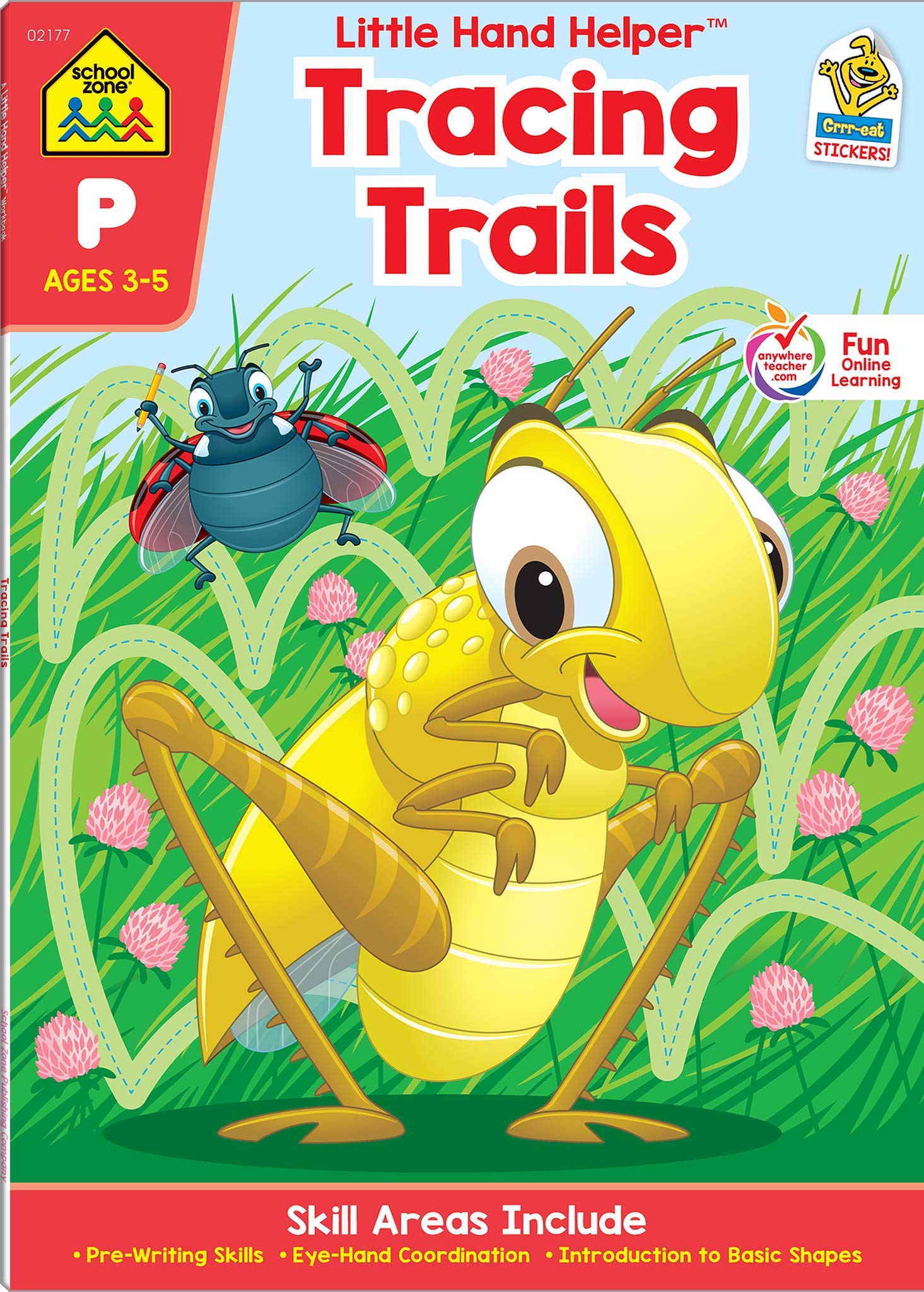 Tracing Trails Pre Writing Skills Preschool Workbook by School Zone