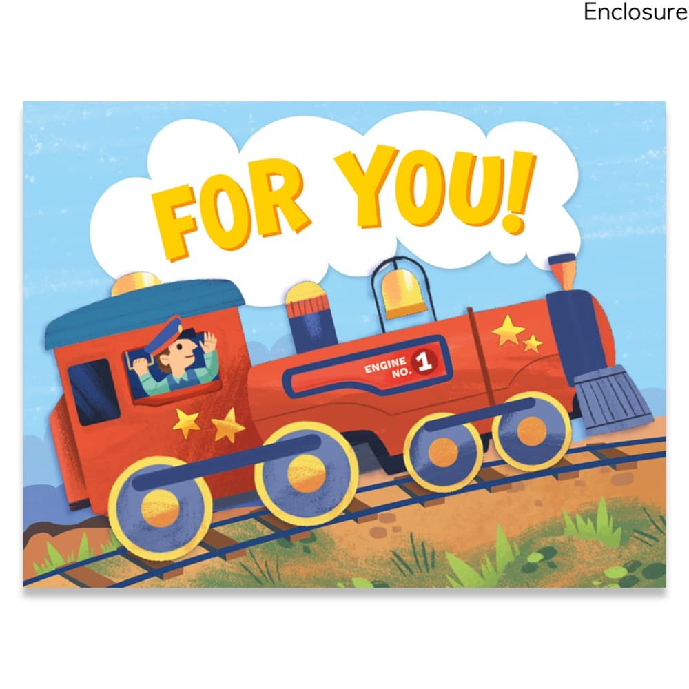 Train Enclosure Card by Peaceable Kingdom