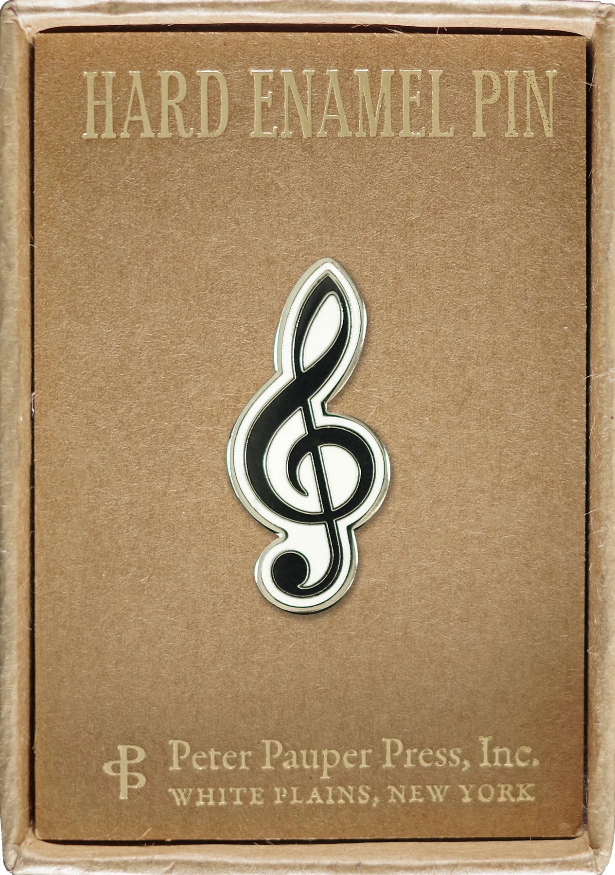 Treble Clef Enamel Pin by Peter Pauper Press 1