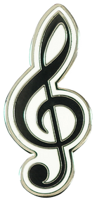 Treble Clef Enamel Pin by Peter Pauper Press