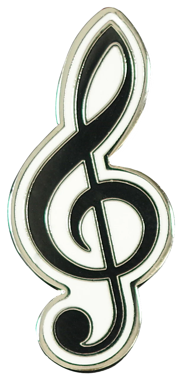 Treble Clef Enamel Pin by Peter Pauper Press
