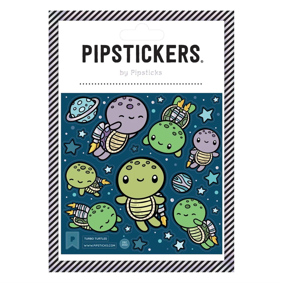 Turbo Turtles Sticker Sheet-by-Pipsticks