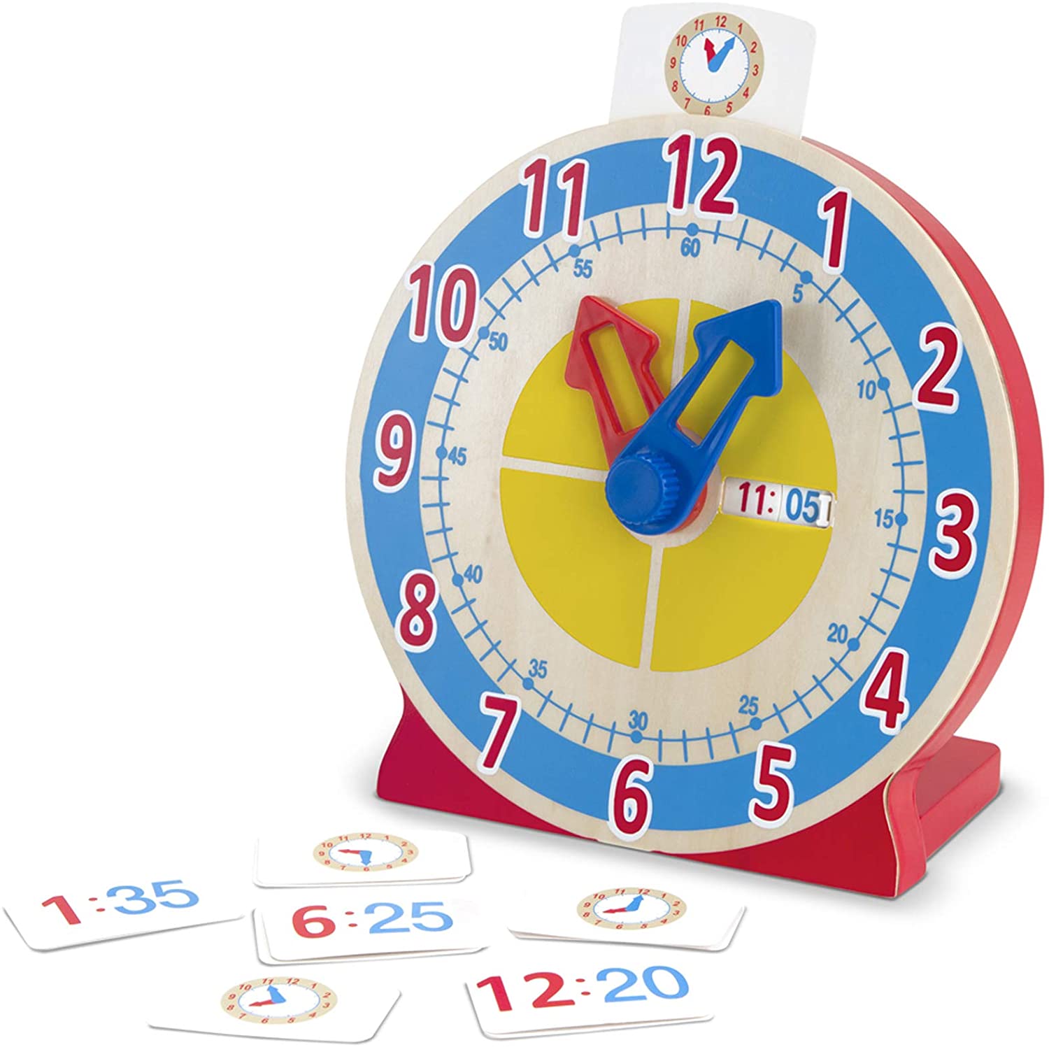 Turn Tell Wooden Clock by Melissa Doug 1