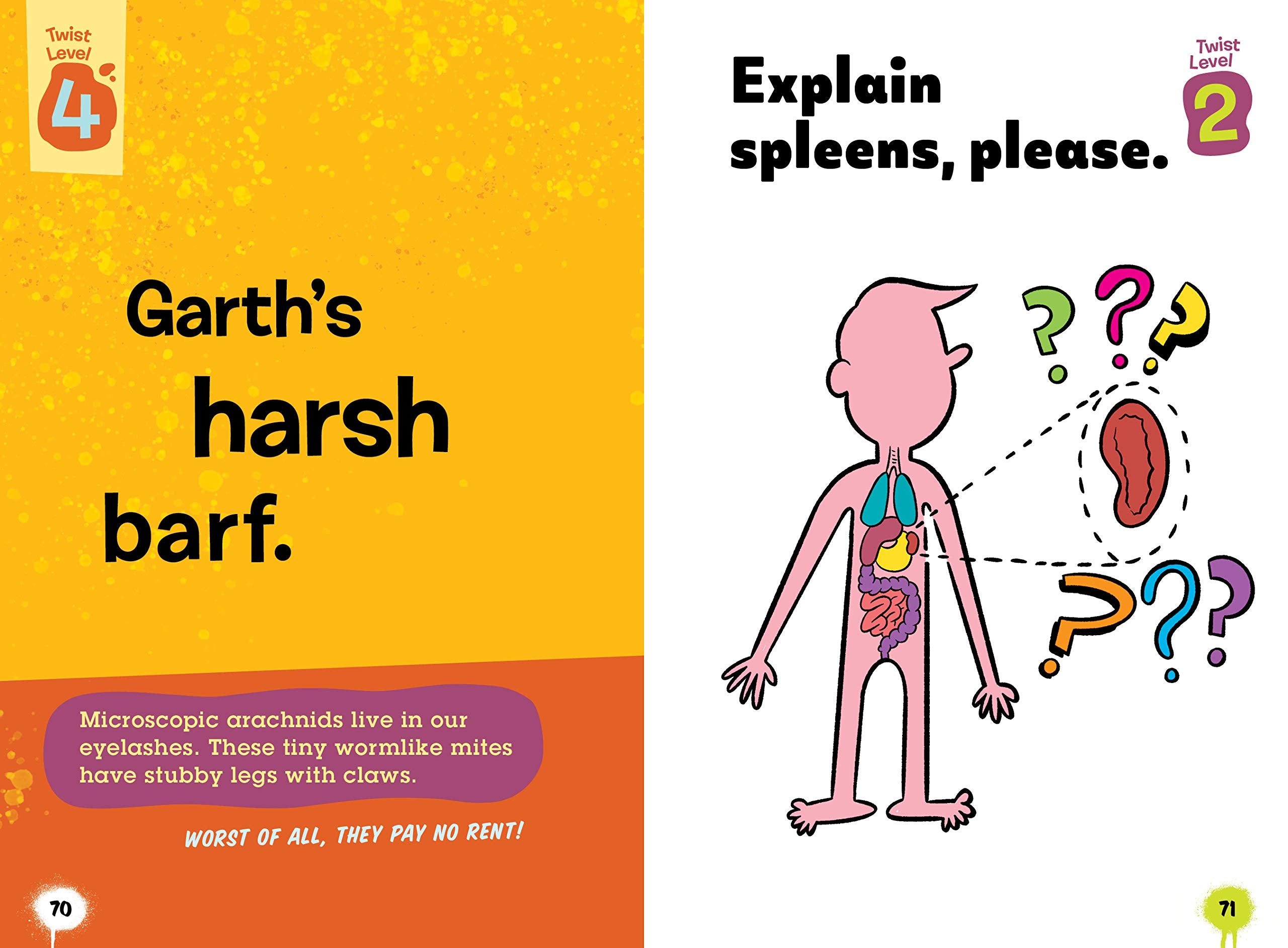 Twisted Tongues Jokes Comics Facts and Tongue Twisters by Workman Publishing 1