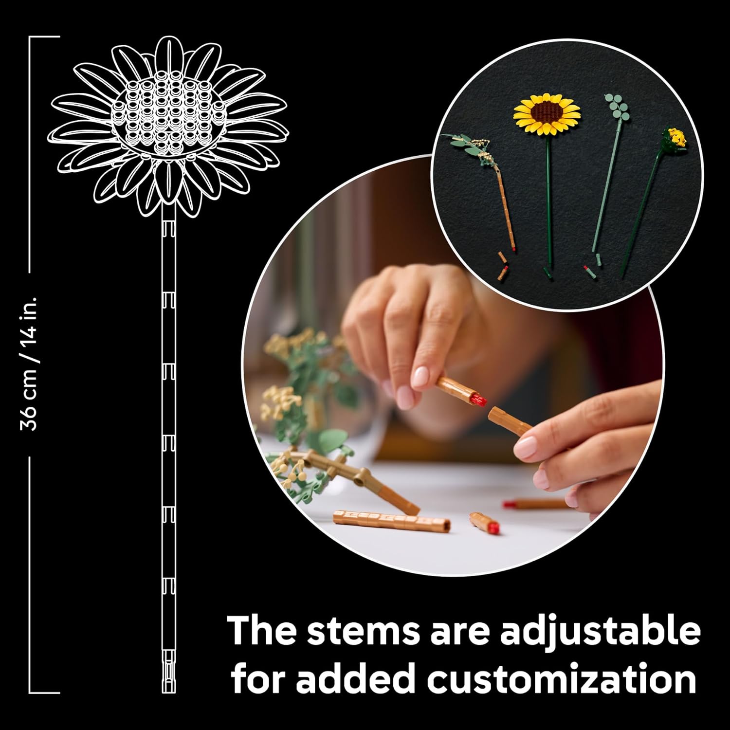 Botanicals Sunflower Bouquet  by Lego