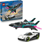 City Jet vs. Car by Lego