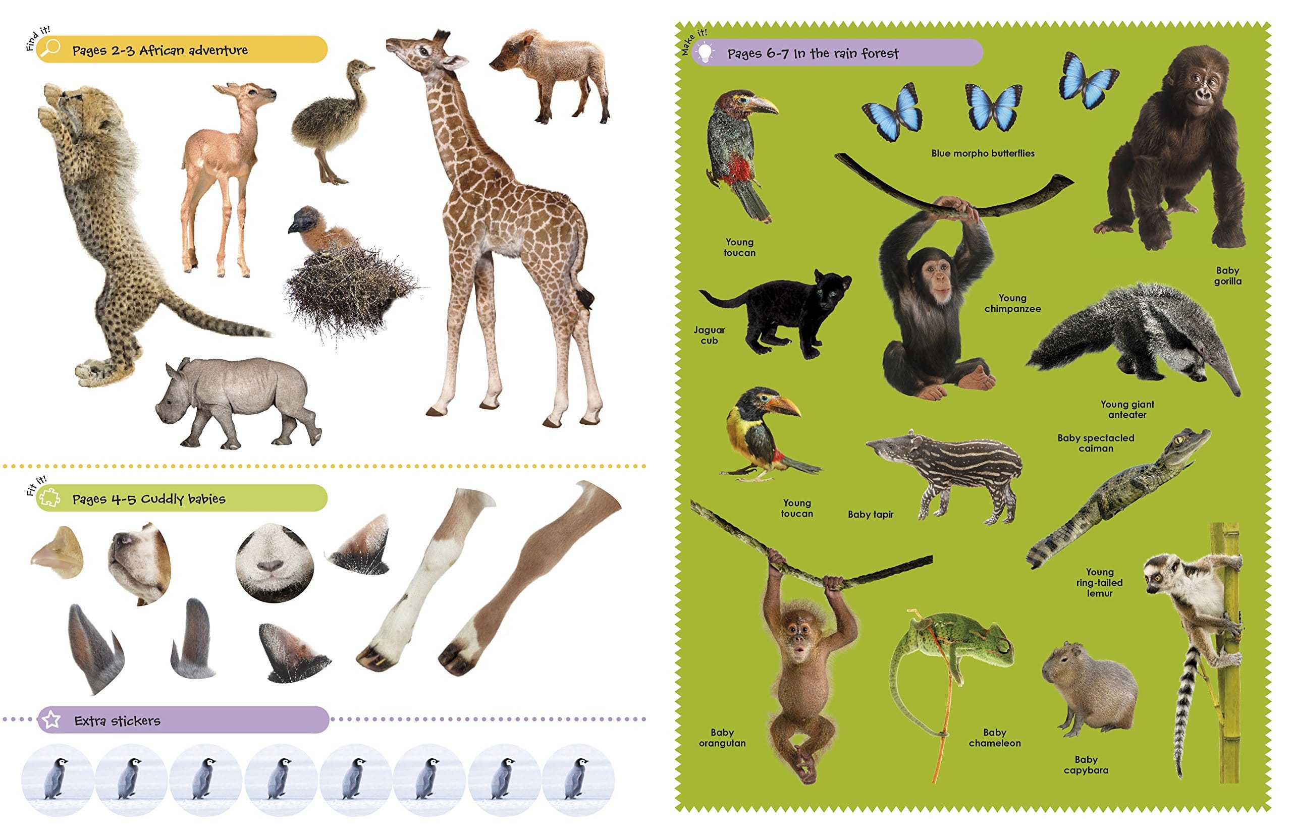 Ultimate Sticker Book Baby Animals by Dorling Kindersley 3