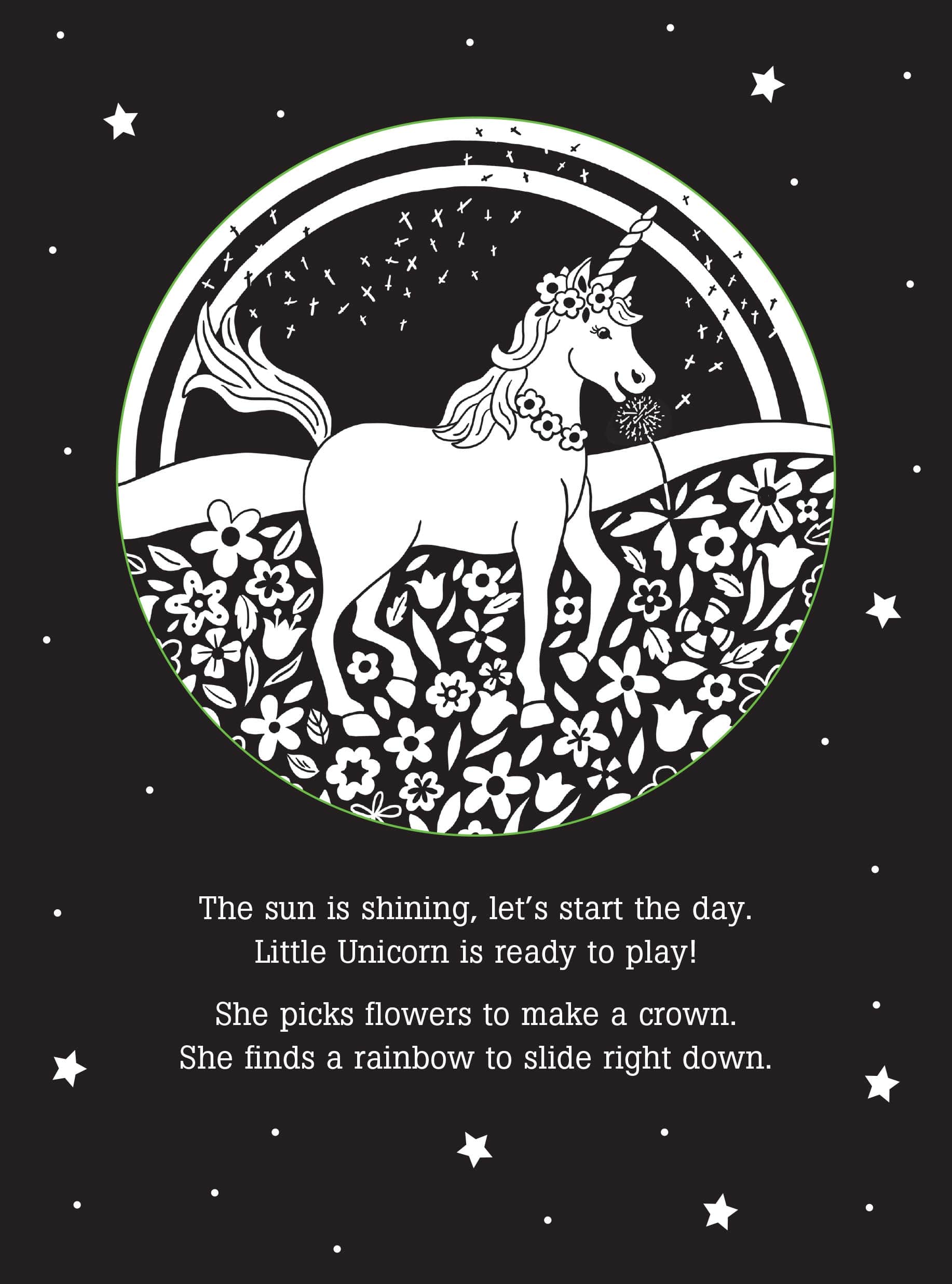 Unicorns Magical Day Bedtime Shadow Book by Peter Pauper Press 1