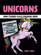 Unicorns Stained Glass Coloring Book-by-Dover Publications
